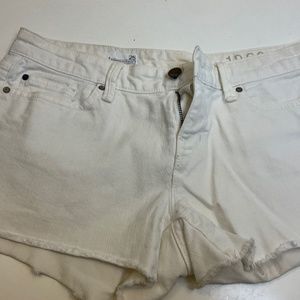 1969 summer cut off white denim Jean